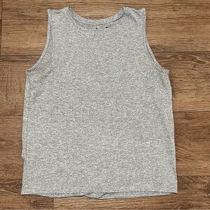 Athleta Essence Grey Open Back Drape Tank Top XS